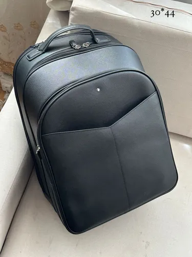 Mochila Couro Preta Grande