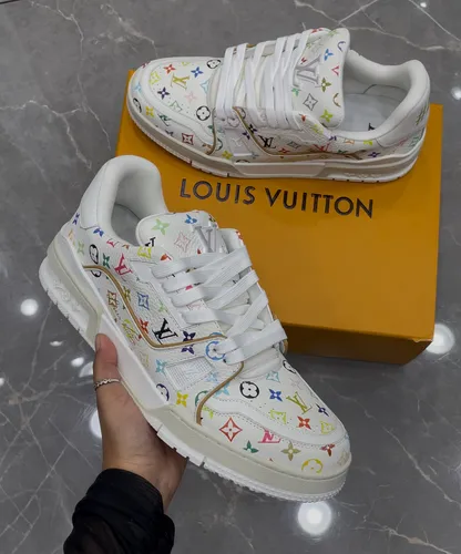 Tênis Trainer Monograma Colorido Branco