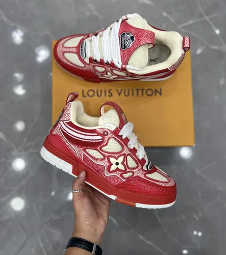 Tênis Skate Vermelho e Branco