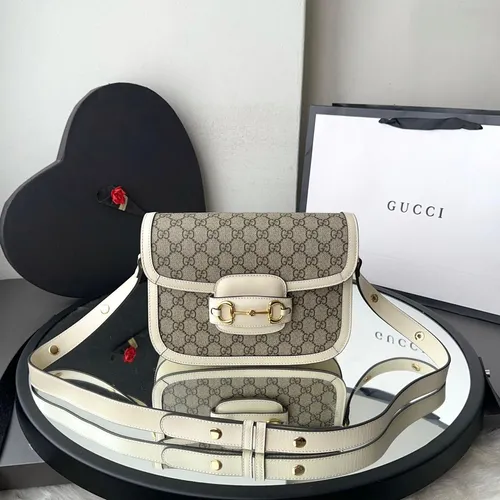 Bolsa Horsebit 1955 GG Branca