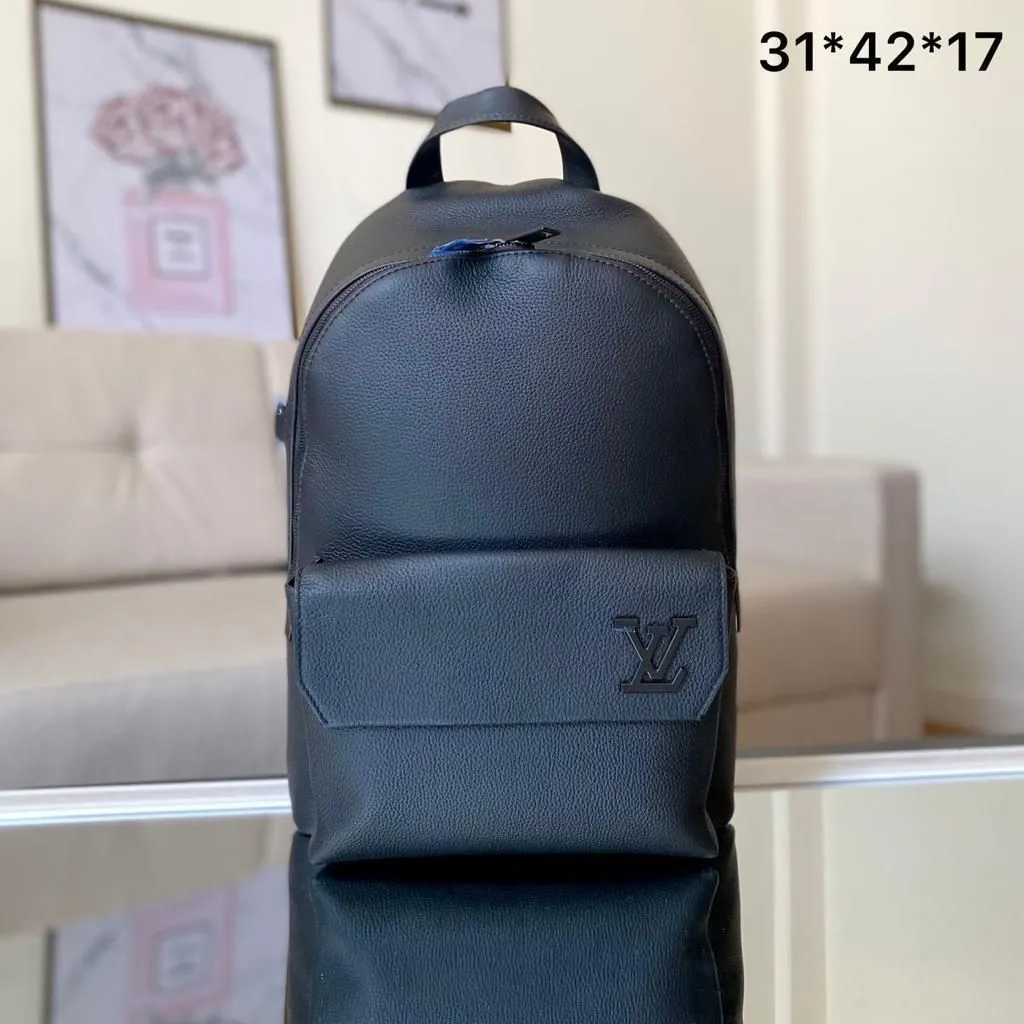 Mochila Couro Navy