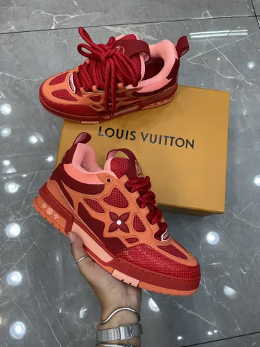 Tênis Skate Vermelho e Laranja