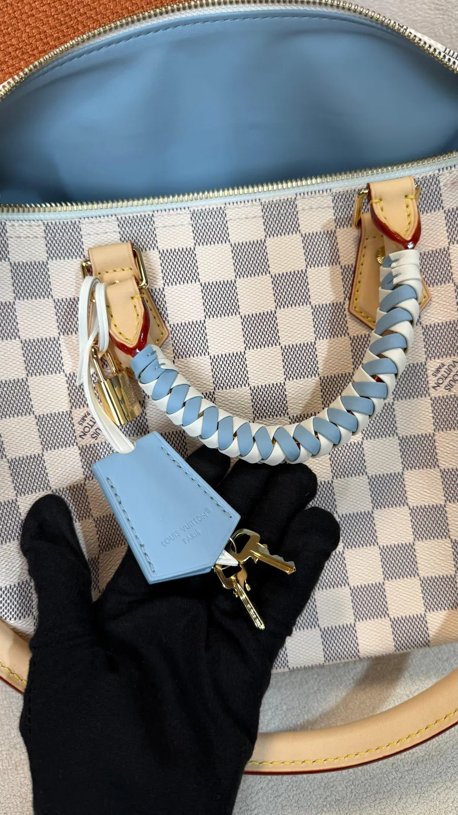 Tote Damier Azur