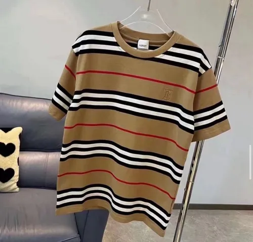 Camiseta Listrada Bege