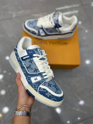 Tênis Trainer Denim Azul Monograma