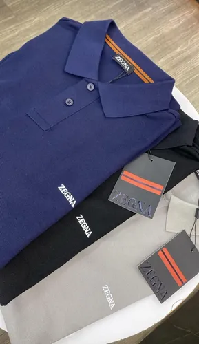Polo Marinho e Laranja