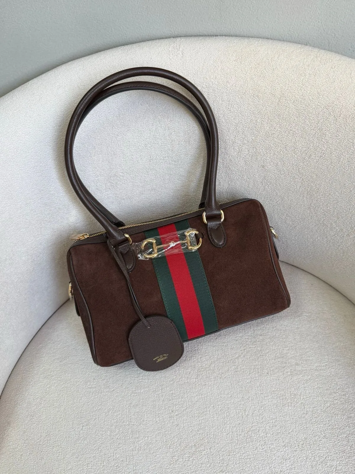 Boston Bag Vintage Web Marrom