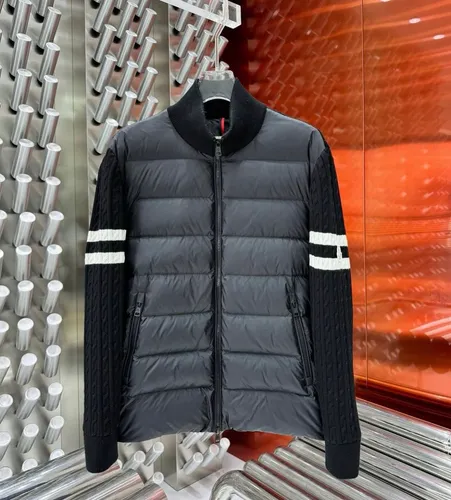 Jaqueta Puffer Preta Faixa