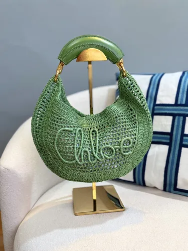 Moon Bag Woven Verde