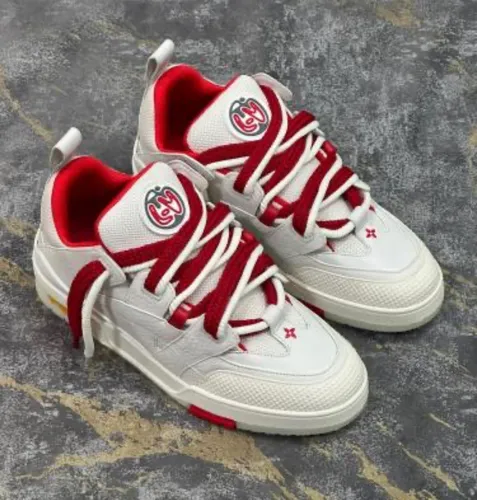 Tênis Skate Vermelho e Branco