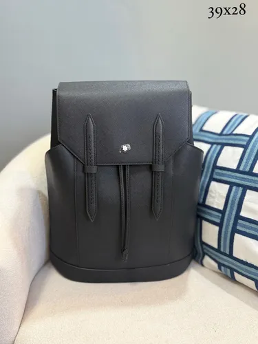 Mochila Couro com Aba