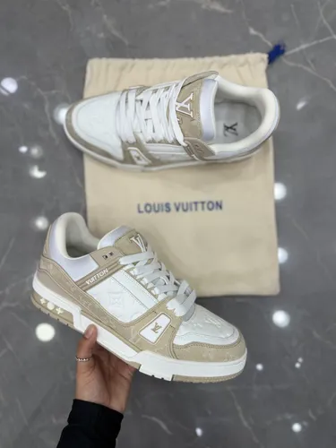 Tênis Trainer Bege Damier