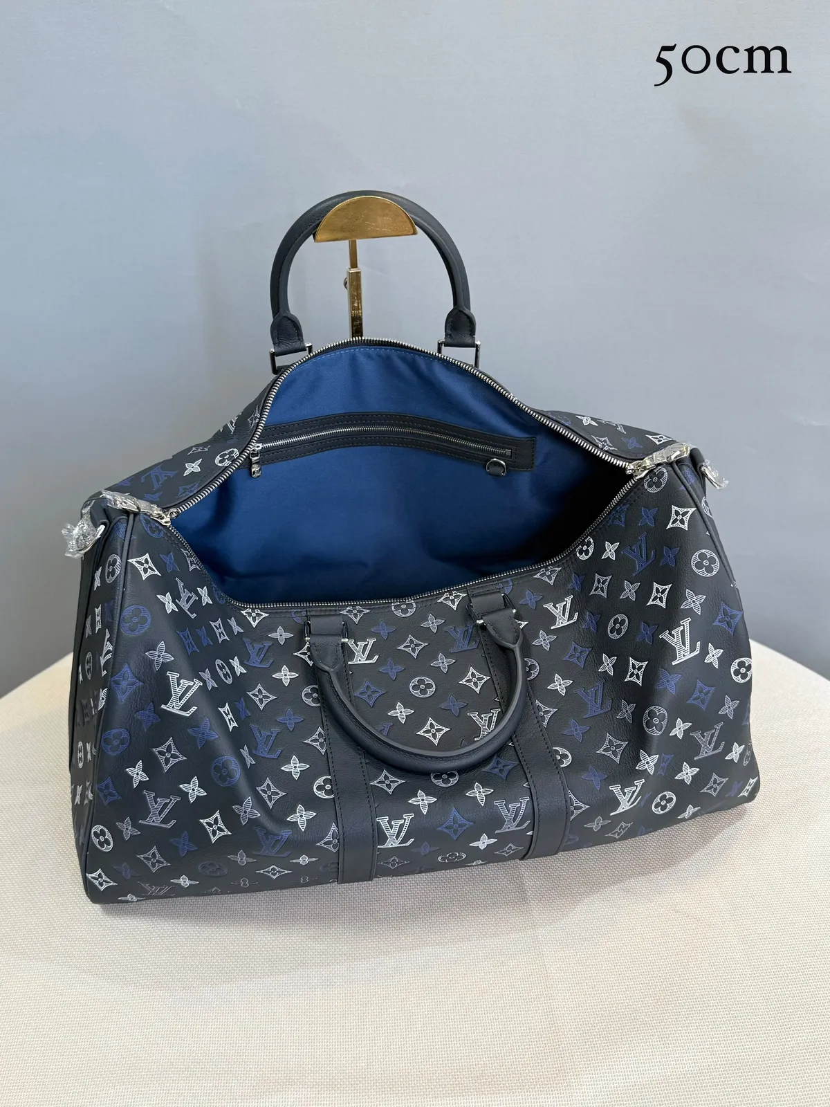 Keepall Monograma Denim Navy