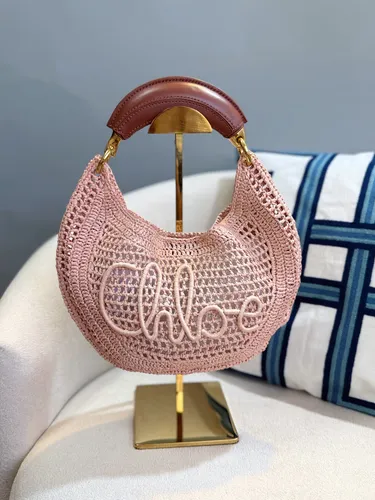 Moon Bag Woven Rosa